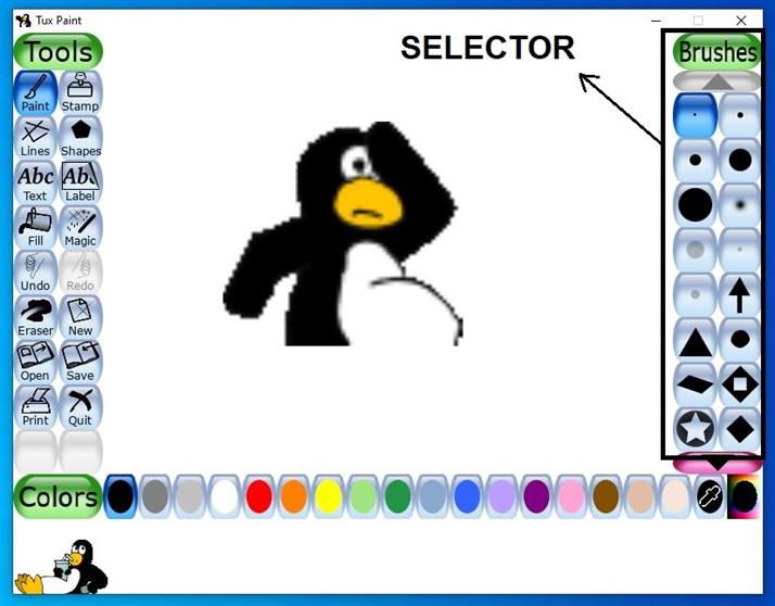 Screens In Tux Paint — Lesson. Science State Board, Class 7.