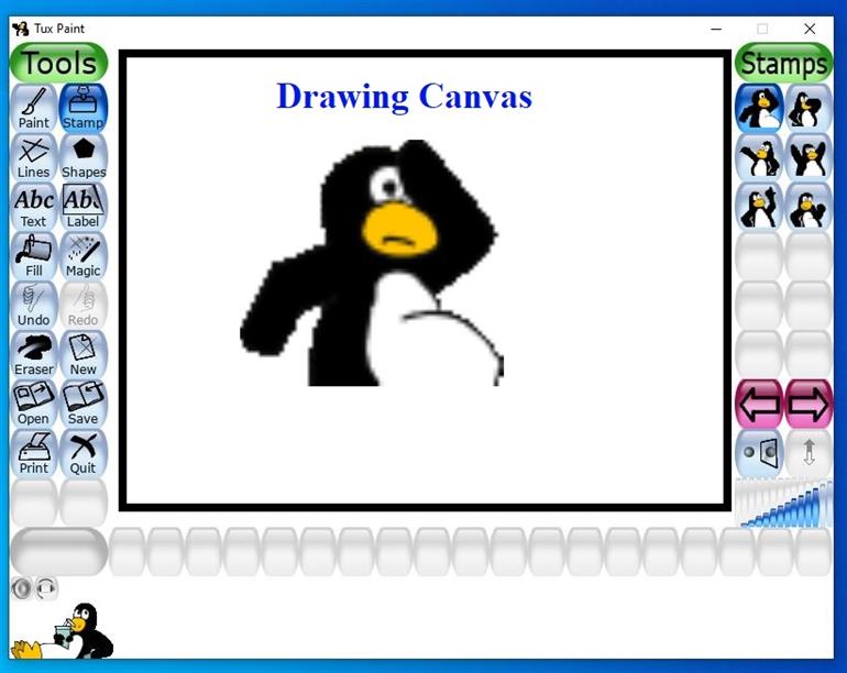 Screens in Tux Paint — lesson. Science State Board, Class 7.