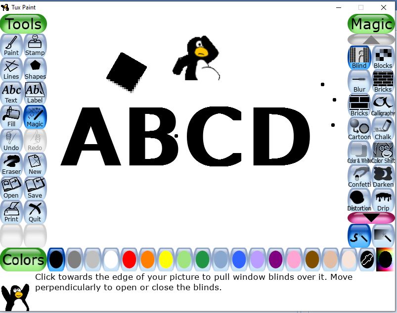 Drawing tools in Tux Paint II — lesson. Science State Board, Class 7.