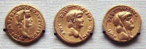 Roman_gold_coins_excavated_in_Pudukottai_India_one_coin_of_Caligula_31_41_and_two_coins_of_Nero_54_68.jpg