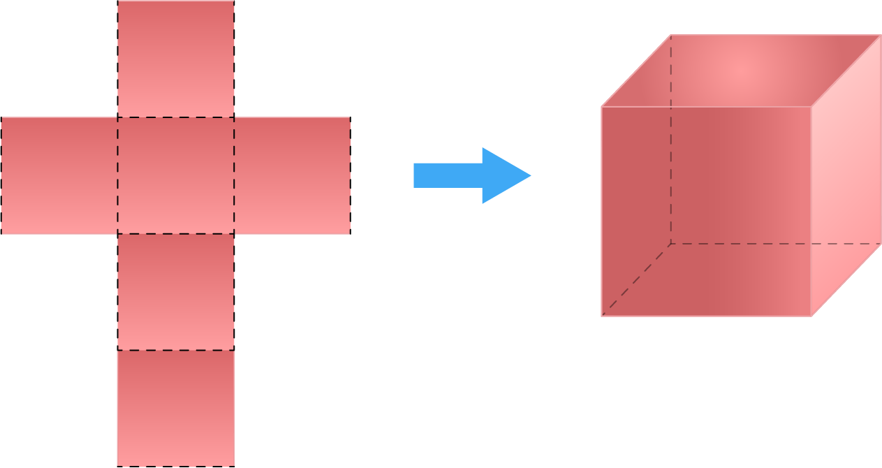 Nets for making a 3D shapes — lesson. Mathematics State Board, Class 8.