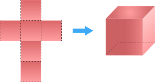 Nets for making a 3D shapes — lesson. Mathematics State Board, Class 8.